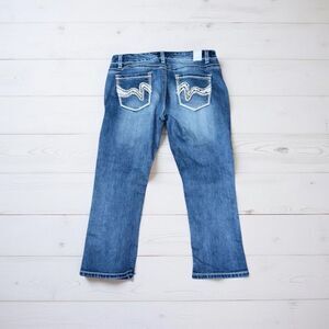 Maurice’s Distressed Straight Leg Denim Capri Jeans Size 7/8 #42